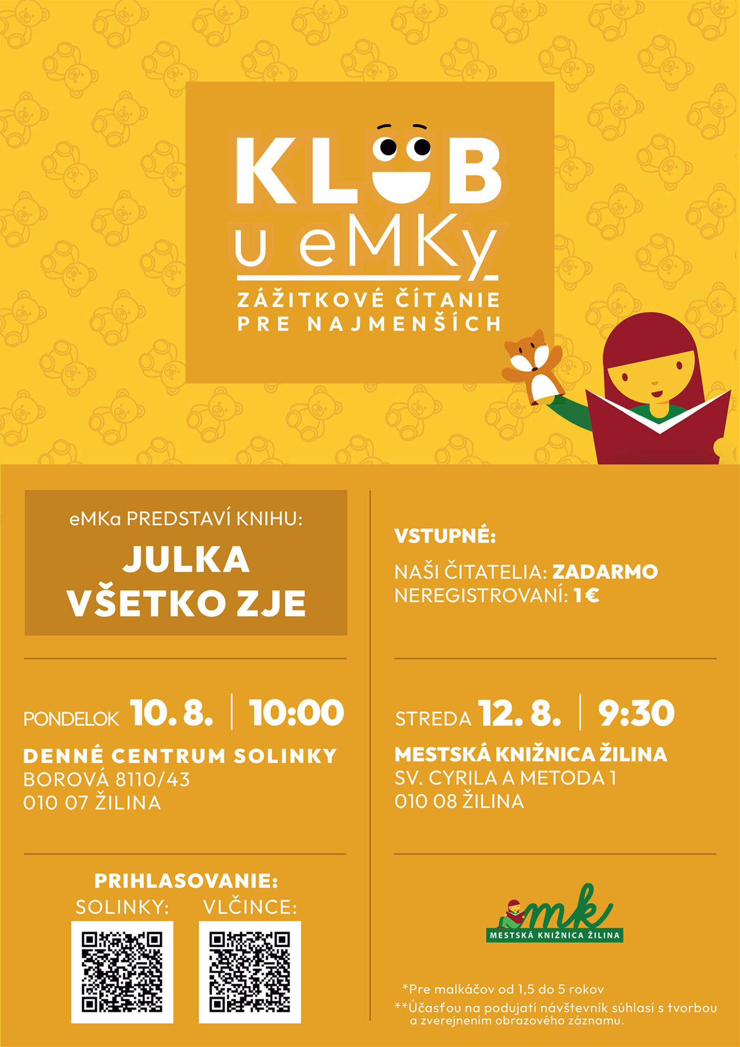 Klub u eMKy – Julka všetko zje