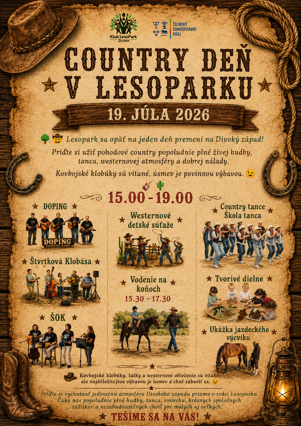 Country deň v lesoparku