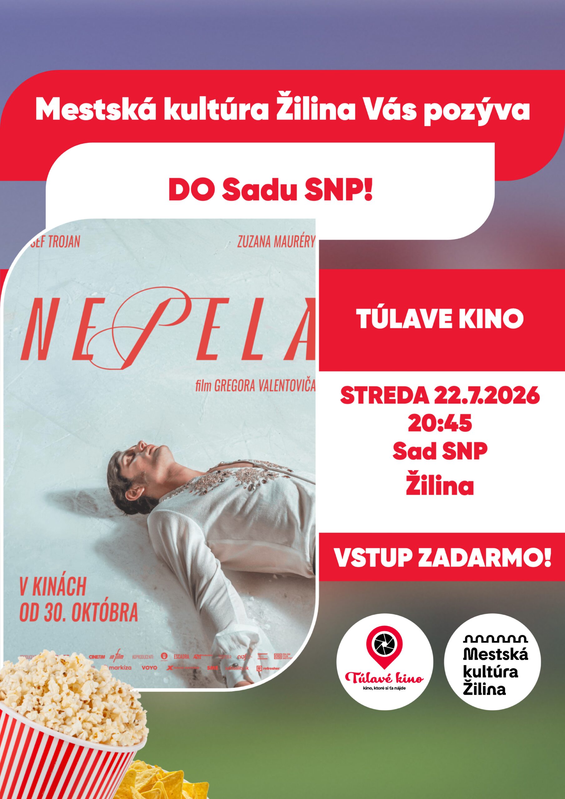 Túlavé kino v Sade SNP: film Nepela