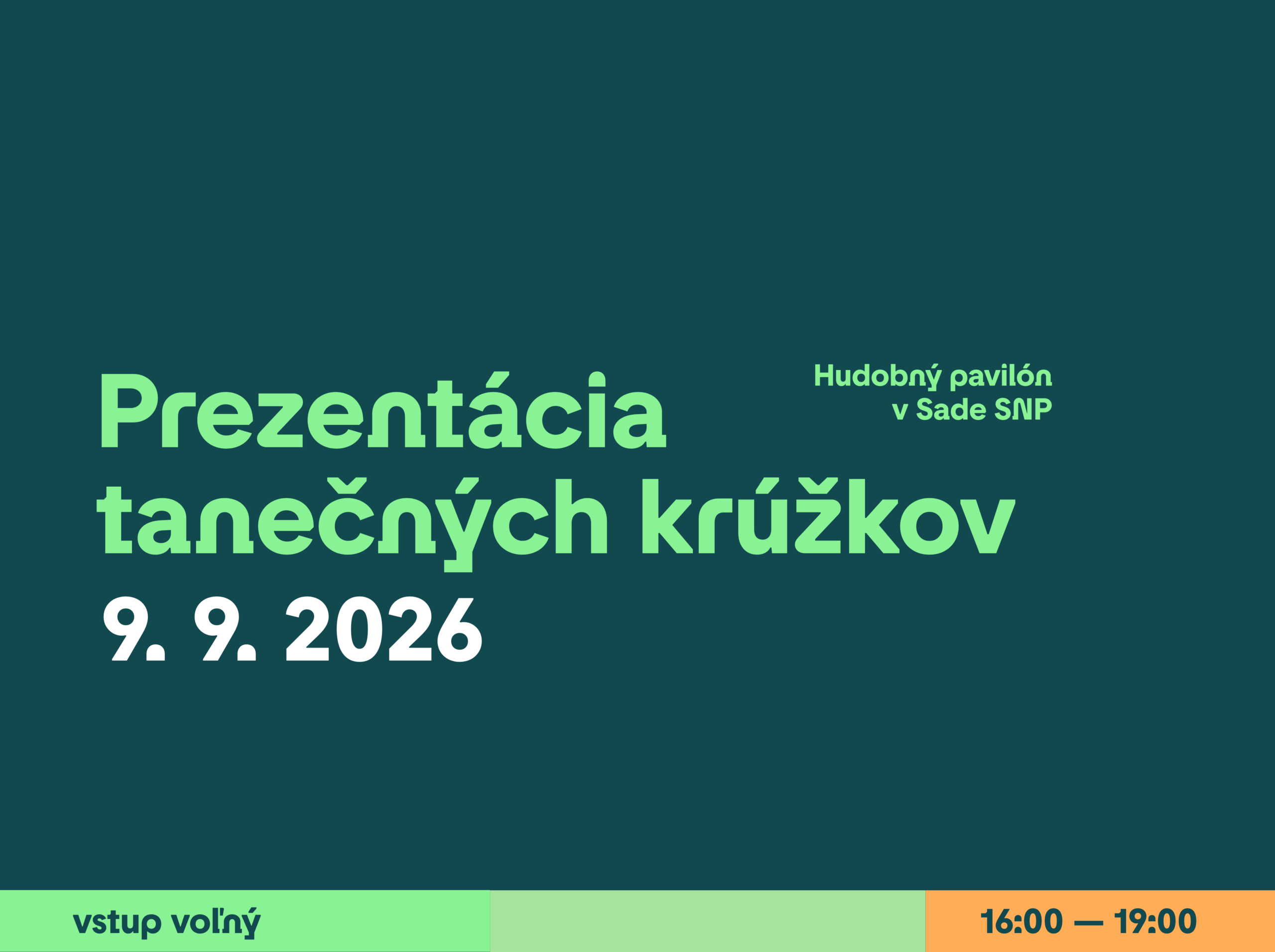 Miestečko: Prezentácia tanečných krúžkov